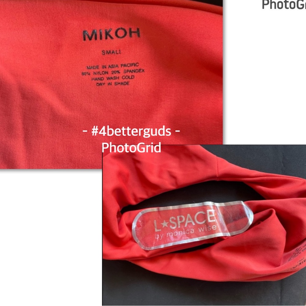 NEW Mikoh Makaha Multi String Racerback Cut out Monokini Swimsuit Paprika Small - Picture 12 of 16